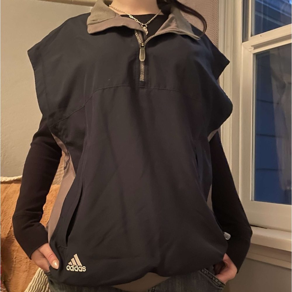 Oversized vintage adidas vest